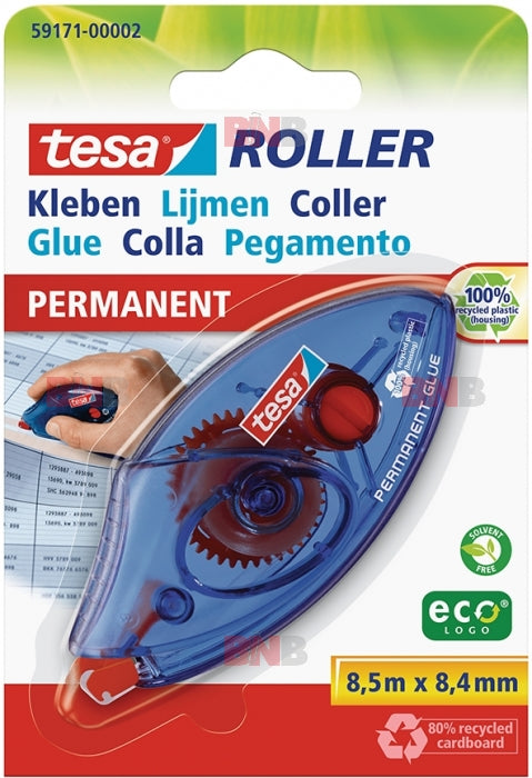 Roller lipici permanent 8.4 mm x 8.5 m Tesa