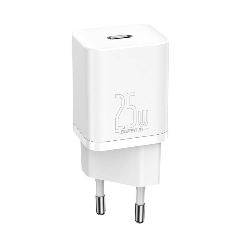 Încărcător Rețea Super Si 25W USB-C Cablu Inclus Alb - Baseus