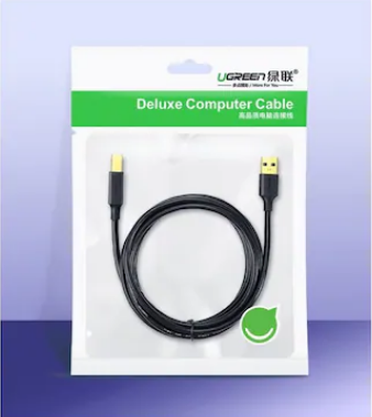 Cablu USB imprimanta Ugreen US135 USB 2.0 A-B 1m negru