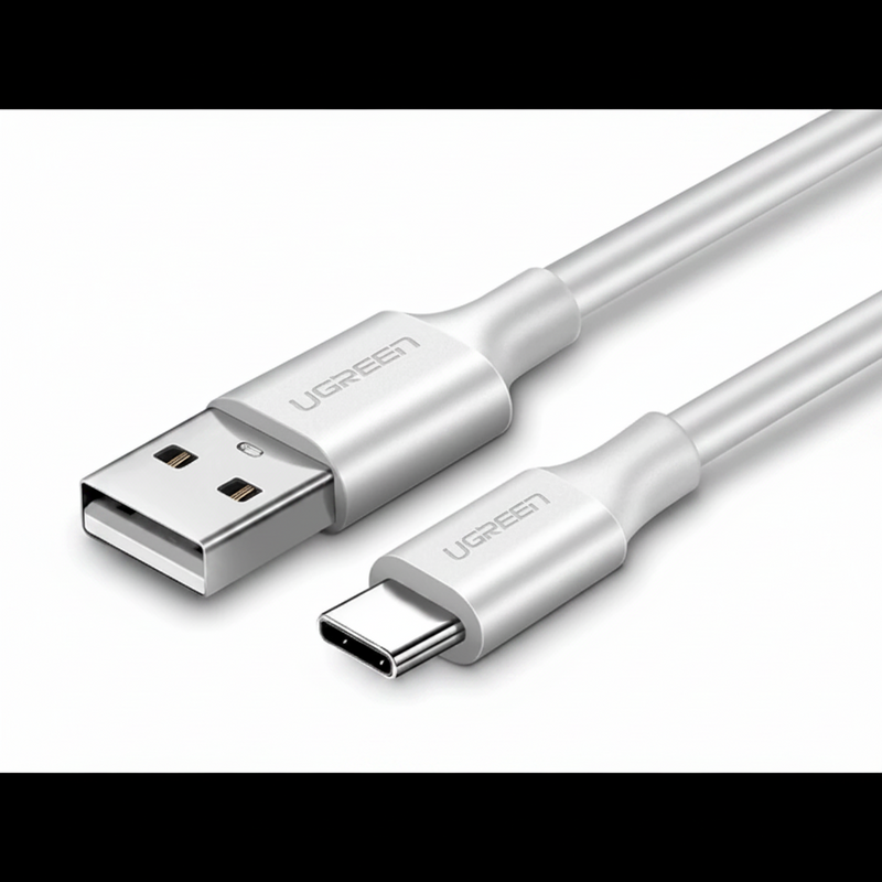 Cablu Ugreen US287 USB la USB-C 2m 3A Alb