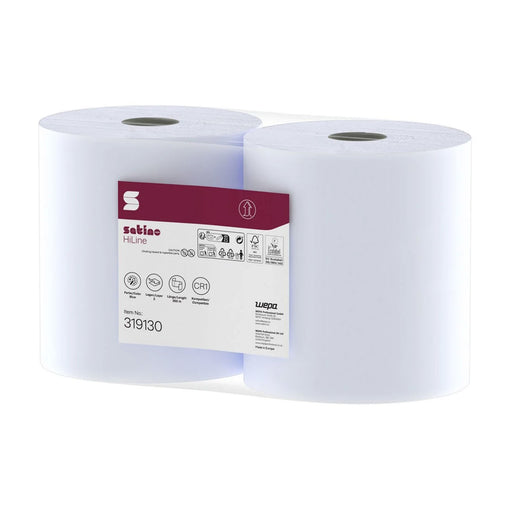Rola lavete industriale Wepa albastra 350 m 2 straturi, 23 x 35 cm, set 2 role