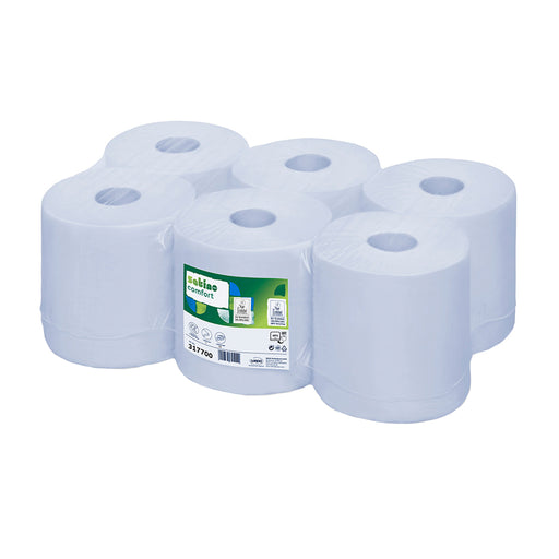 Prosop derulare centrala Wepa 2 straturi 150 m - 6 role Wepa albastru