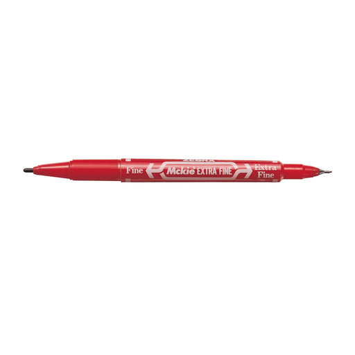 Marker Permanent cu 2 Capete McKie Care 0,5/1 mm Rosu - Zebra - imagine produs