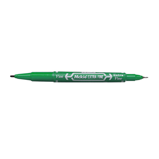 Marker Permanent cu 2 Capete McKie Care 0,5/1 mm Verde - Zebra - imagine produs