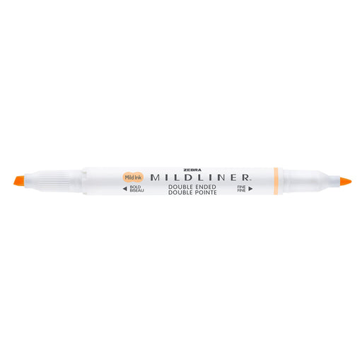 Textmarker cu 2 Capete Mildliner Portocaliu - Zebra