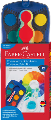 Acuarele Faber-Castell Connector 12 culori albastre - imagine 1