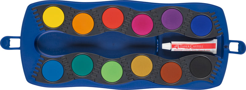 Acuarele Faber-Castell Connector 12 culori albastre - imagine 2