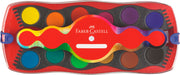 Acuarele Faber-Castell Connector 12 culori rosu 2022 - imagine 2