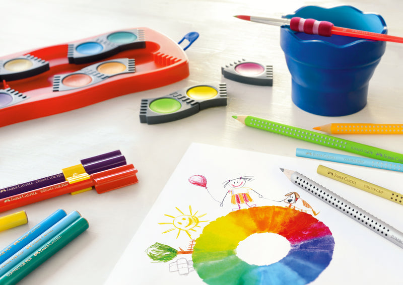 Acuarele Faber-Castell Connector 12 culori rosu 2022 - imagine 3