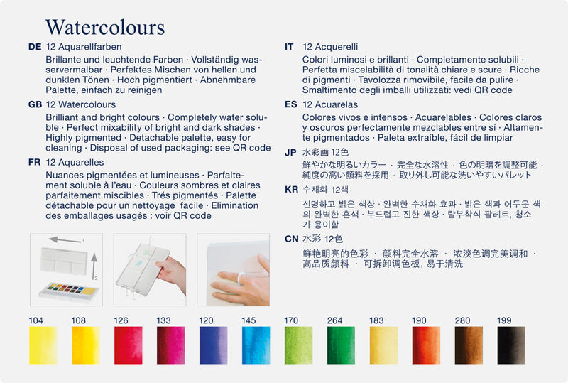 Acuarele Creative Studio 12 Culori Faber-Castell