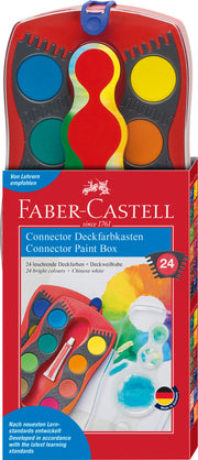 Acuarele Faber-Castell Connector 24 culori rosii - imagine 1
