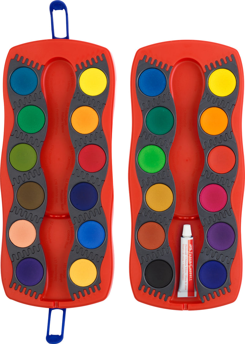 Acuarele Faber-Castell Connector 24 culori rosii - imagine 2