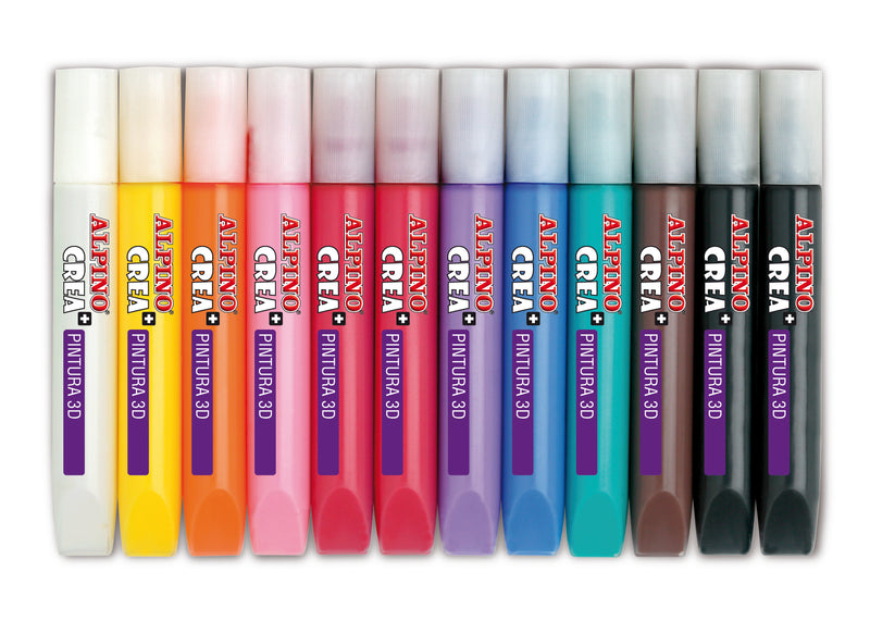 Set Crea+ Paint 3D 12 Culori Alpino