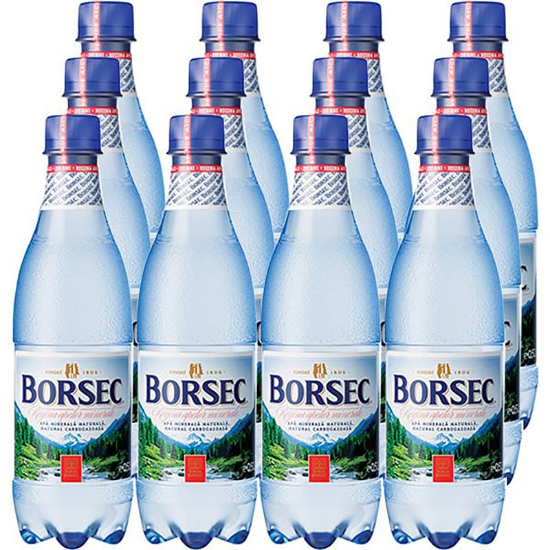 Bax apă minerală carbogazoasă Borsec 12 x 0,50 L