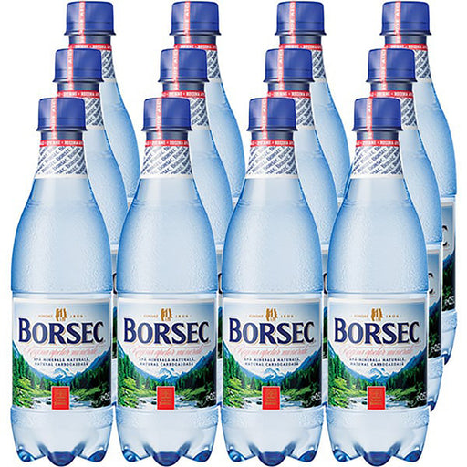 Bax apă minerală carbogazoasă Borsec 12 x 0,50 L