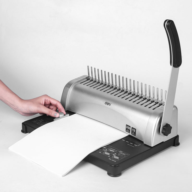 Aparat de Îndosariat Manual cu Inele Plastic E3870 Deli
