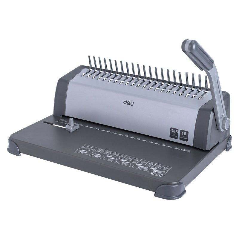 Aparat de Îndosariat Manual cu Inele Plastic E3872 Deli