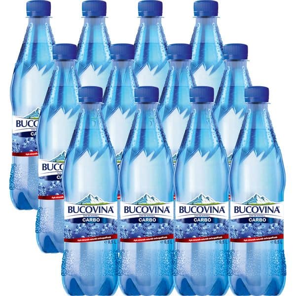 Bax apă minerală carbogazoasă Bucovina 12 x 0,50 L