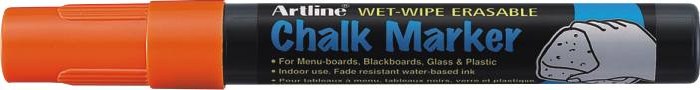 Marker cu Cretă pentru Table de Scris Vârf 4 mm Artline Portocaliu