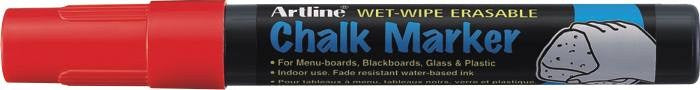 Marker cu Cretă pentru Table de Scris Vârf 4 mm Artline Roșu