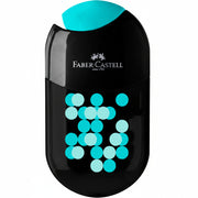 Ascutitoare cu radiera Two Tone negru culori asortate Faber-Castell - imagine produs