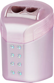 Ascuțitoare Dublă Roll On Sparkle Pastel cu Container Faber-Castell