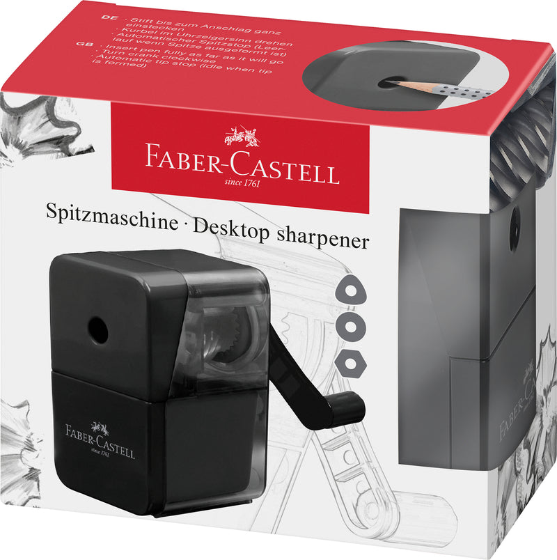 Ascuțitoare Fixă de Birou Neagră Faber-Castell