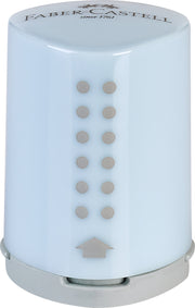 Ascuțitoare Plastic cu Container Grip 2001 Mini Bleu Sky Faber-Castell