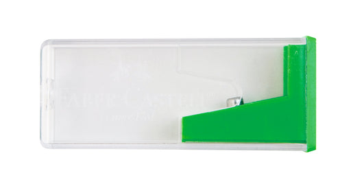 Ascuțitoare Plastic Simplă cu Container Transparent Culori Standard Faber-Castell
