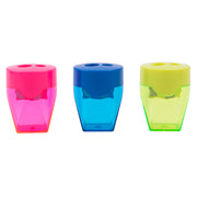 Ascutitoare plastic dubla cu container Deli - imagine produs