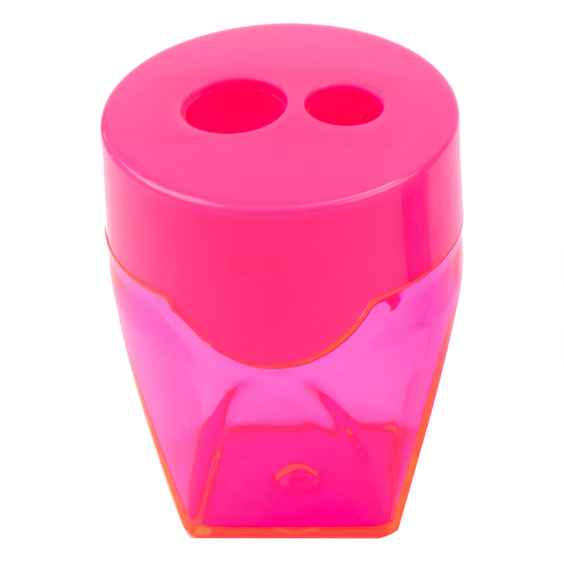 Ascutitoare plastic dubla cu container Deli