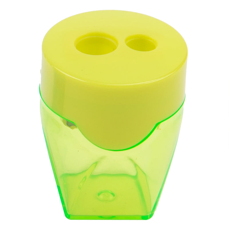 Ascutitoare plastic dubla cu container Deli