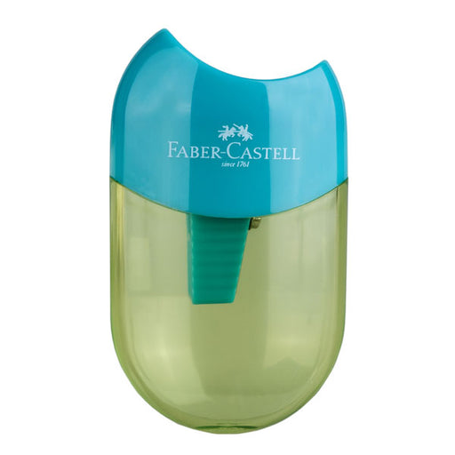 Ascuțitoare Plastic Simplă Apple Trend 2019 cu Container Faber-Castell