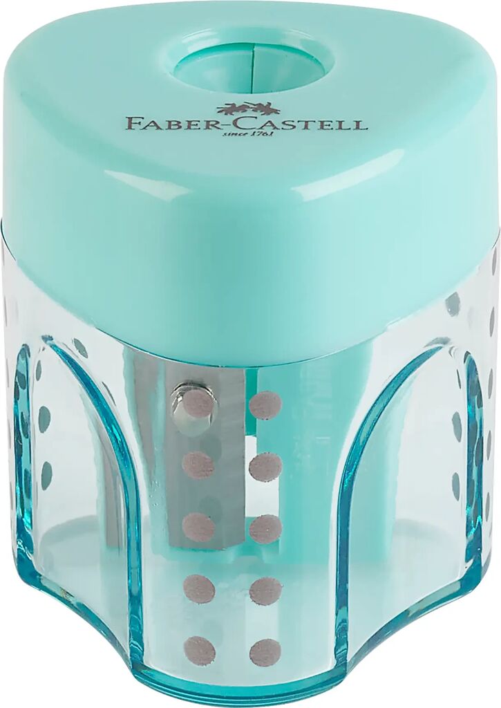 Ascuțitoare Plastic Simplă Grip Trend 2019 cu Container Faber-Castell