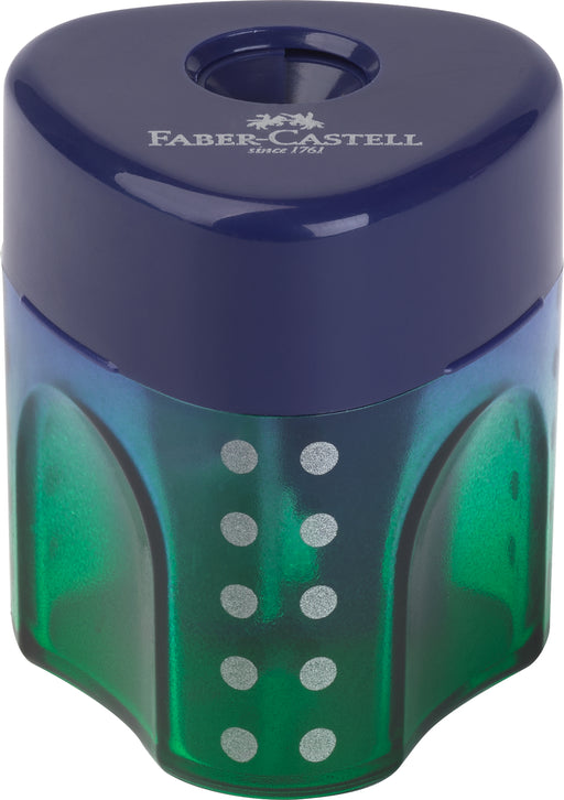 Ascuțitoare Plastic Simplă Grip Trend Flow cu Container Faber-Castell