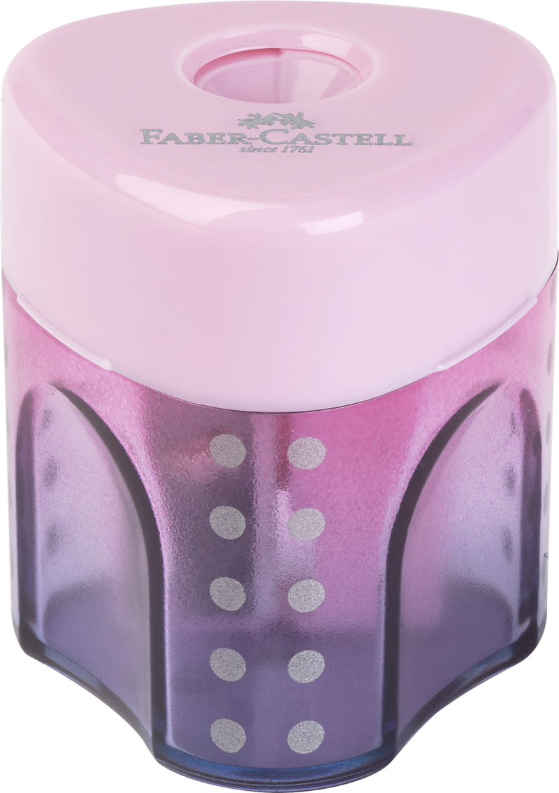 Ascuțitoare Plastic Simplă Grip Trend Flow cu Container Faber-Castell