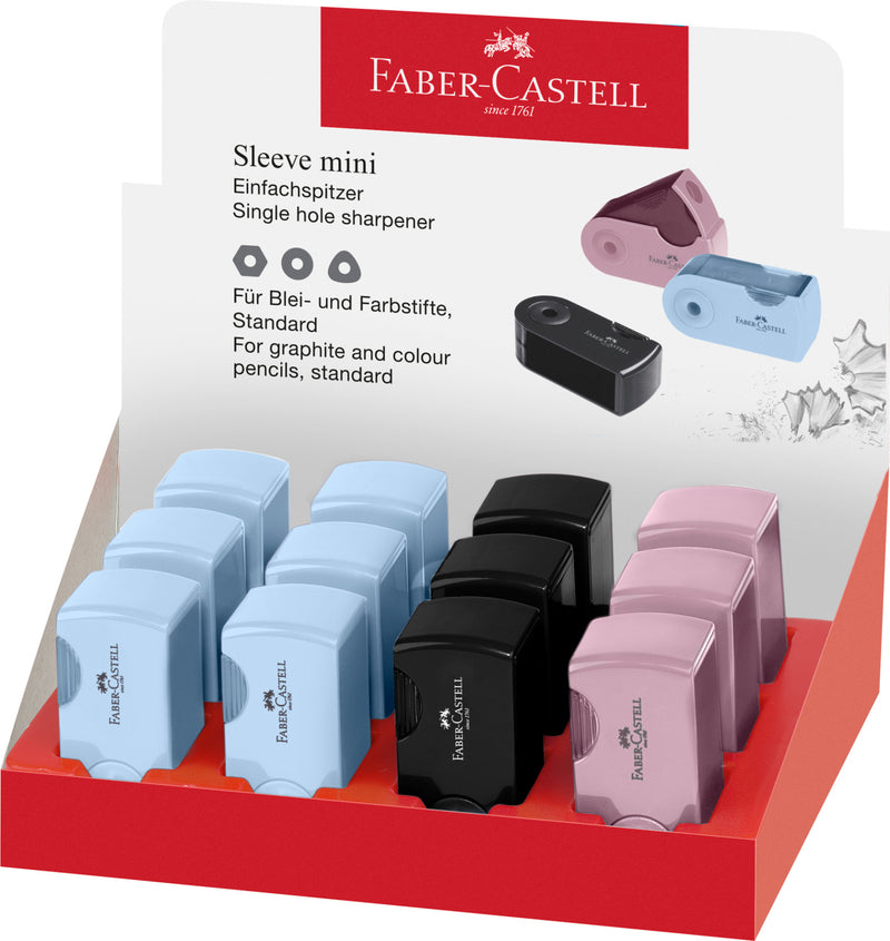 Ascuțitoare Plastic Simplă Sleeve-Mini Harmony 2024 cu Container Faber-Castell