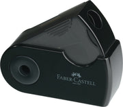 Ascuțitoare Plastic Simplă Sleeve-Mini cu Container Neagră Faber-Castell