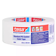 Bandă Adezivă Textilă Albă 25 m x 50 mm Tesa