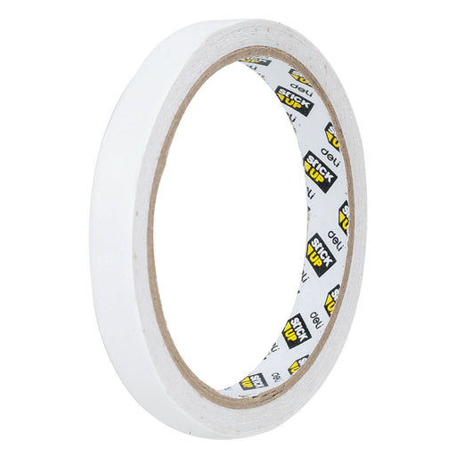 Bandă Dublu Adezivă Albă 12 mm x 10 yarzi Deli