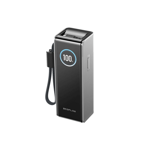 Baterie Externă Rapid 25000mAh 170W Cabluri Încorporate 100W Gri EcoFlow