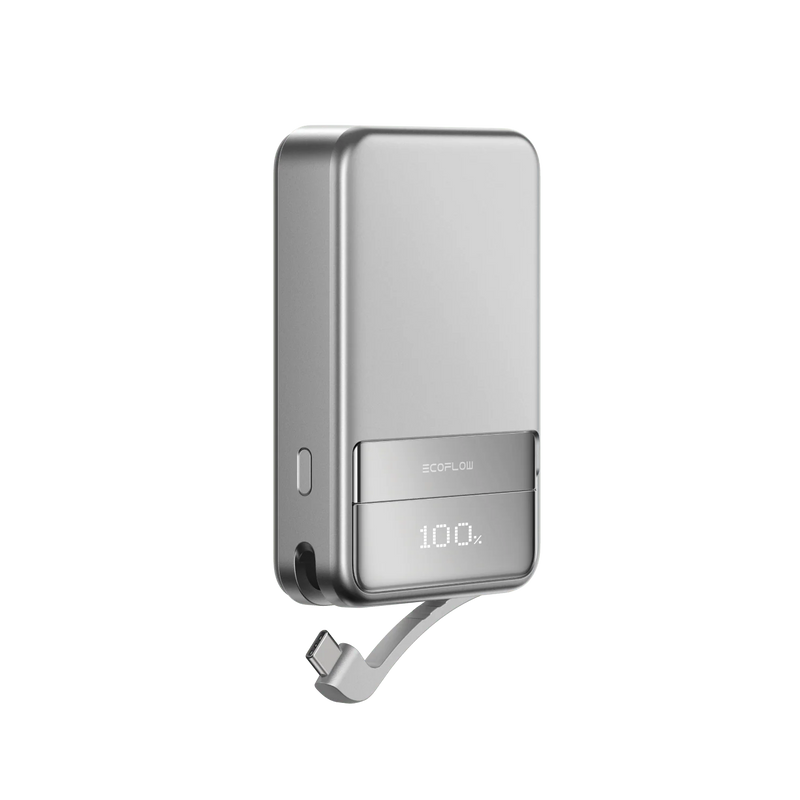Baterie Externă Rapid MagSafe Qi2 10000mAh Gri EcoFlow