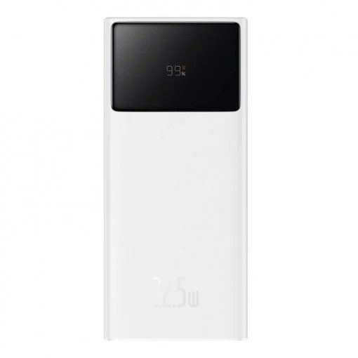 Baterie Externă Star-Lord 30000mAh 22.5W Display Digital Alb Baseus