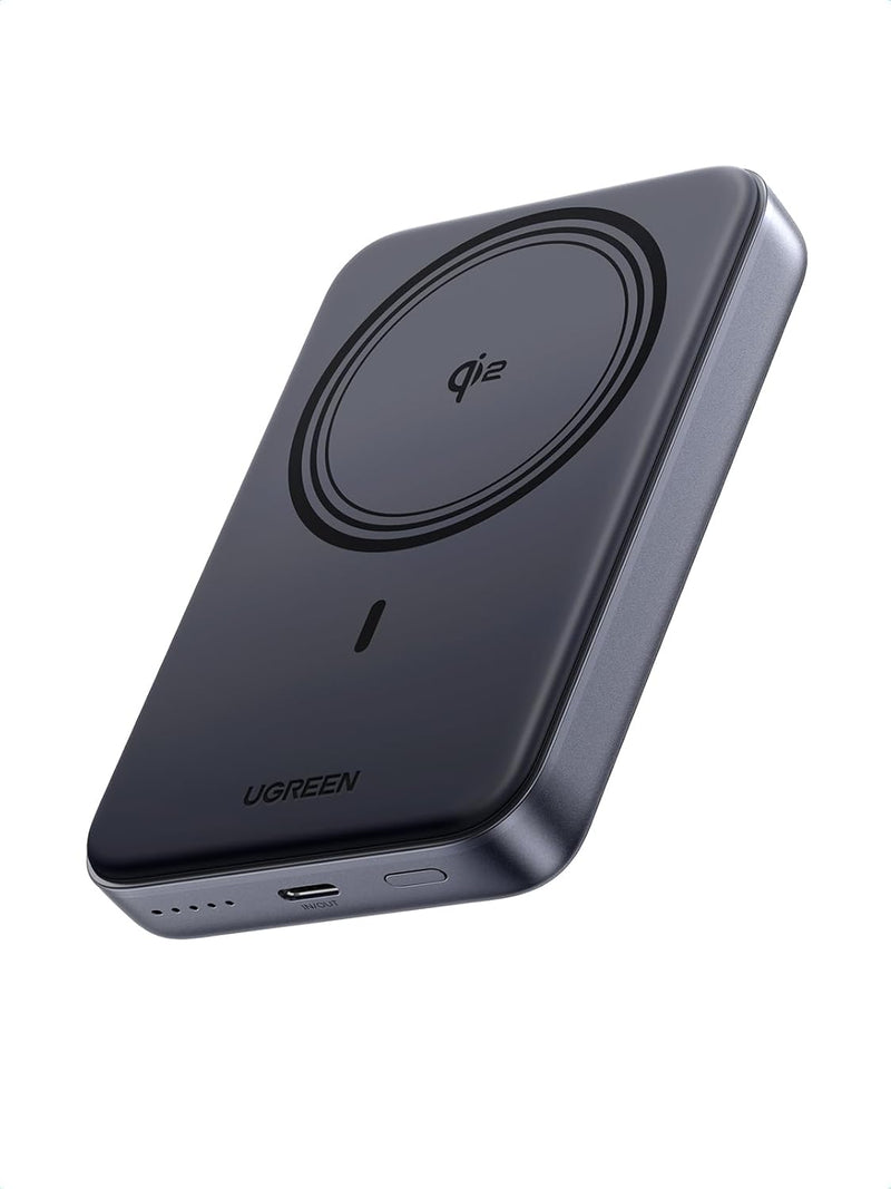 Baterie externa Ugreen PB761 10000mAh magnetica Qi2 7.5W PD 30W negru