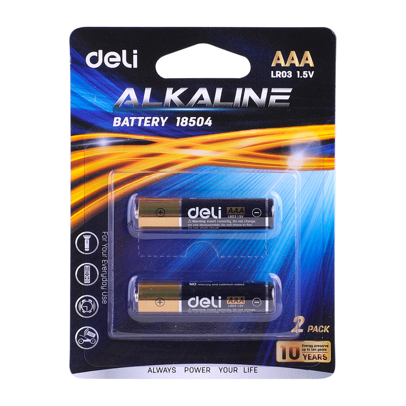 Baterii Alcaline AAA (R3) 2 Bucăți Deli