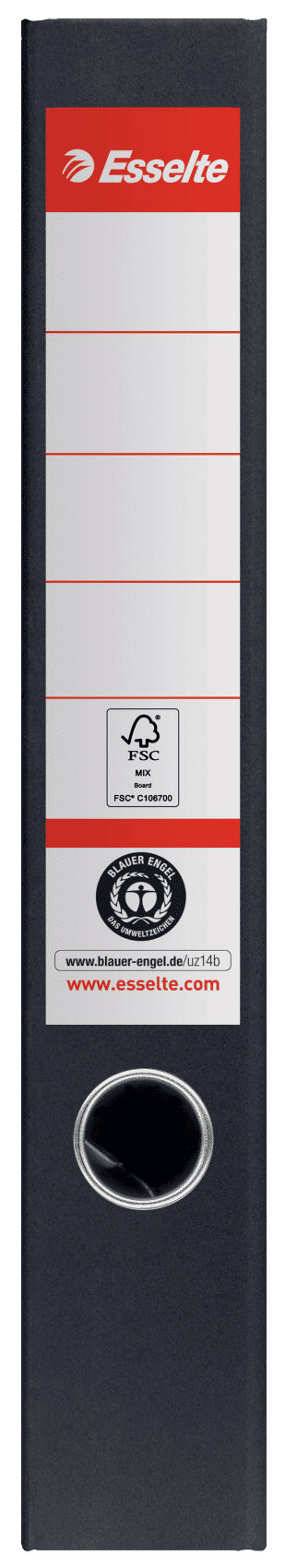 Biblioraft Carton Reciclat 5 cm Negru Nr.1 Power FSC - Esselte