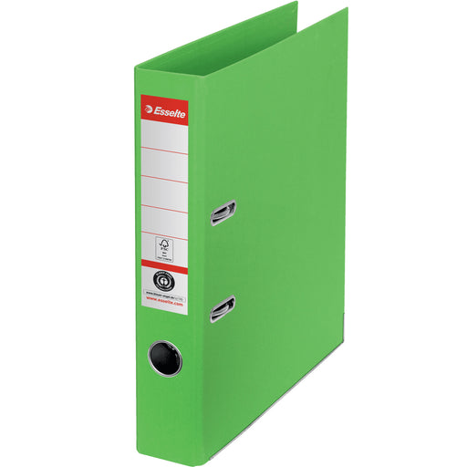 Biblioraft Carton Reciclat 5 cm Verde Nr.1 Power FSC marca Esselte pentru organizarea și arhivarea documentelor