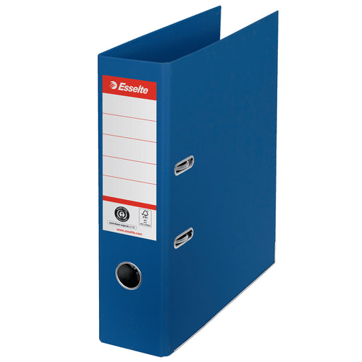 Biblioraft Carton Reciclat 7.5 cm Albastru Nr.1 Power FSC marca Esselte pentru organizarea și arhivarea documentelor