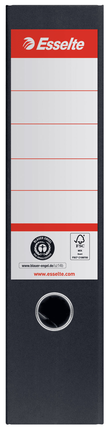 Biblioraft Carton Reciclat 7.5 cm Negru Nr.1 Power FSC - Esselte