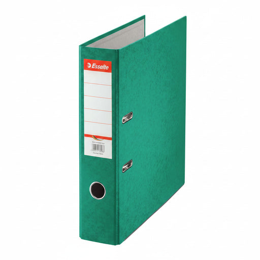 Biblioraft Marmorat 7.5 cm Verde Rainbow marca Esselte pentru organizarea și arhivarea documentelor